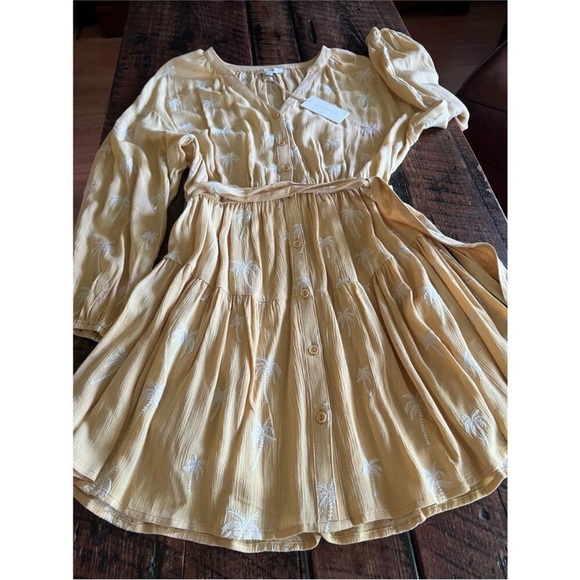 Z Supply Women’s easy to love palm tree dress size xsmall new with tags - Picture 3 of 16